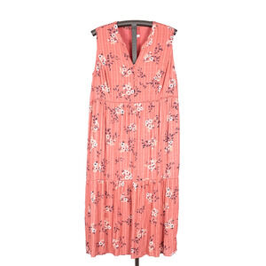 J.Jill Lightweight Floral Dress XL Cottage Coastal Beachy Prairie Boho Romantic